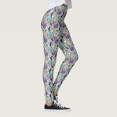 Cute Chibi Meisje & Bloemmotief Leggings (Rechts)