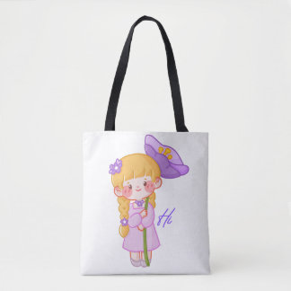Cute Chibi Meisje Paraplu Tas
