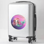 Cute Chibi Mermaid Sticker (Koffer)