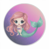 Cute Chibi Mermaid Sticker (Voorkant)