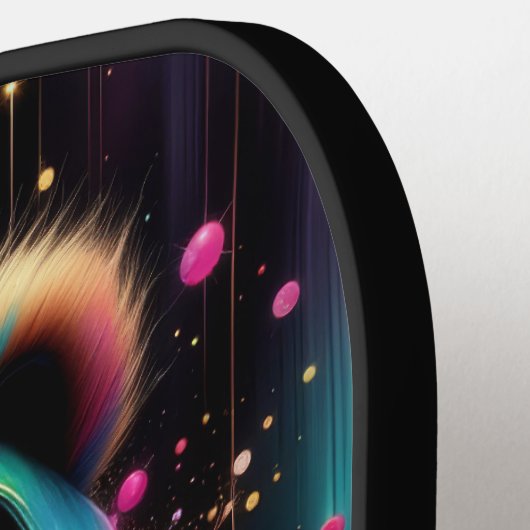 Cute Chibi Panda Customizable Pickleball Paddle (Links Detail)