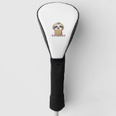 Cute Chibi Sloth Workout � Funny Kawaii Gym Animal Golfheadcover (Voorkant)