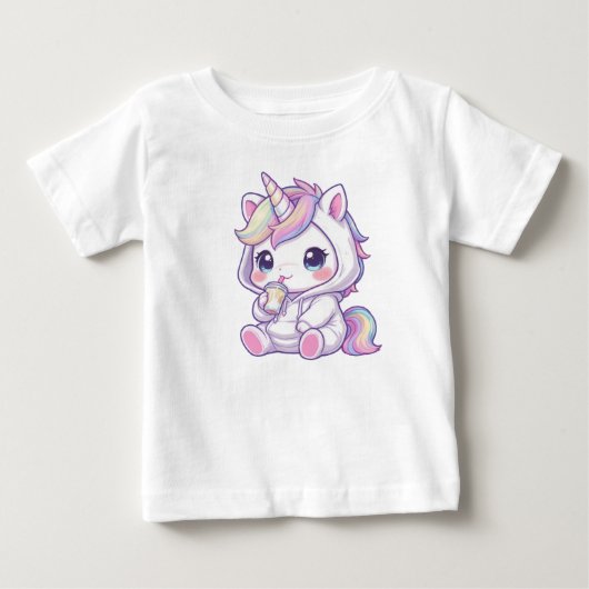 Cute chibi unicorn t-shirt (Voorkant)