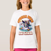 Cute Chibi Witch Unicorn Float Summerween Ghoul T-shirt (Voorkant)
