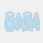 Cute Chic Blue Elephant Boy Baby shower Bedankt Bedankdoosjes (Uitgevouwen)