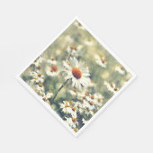 Cute Chic Colorful Summer Daisies Flower Pattern Servet (Hoek)