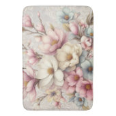 Cute chic girly floral and lace badmat (Voorkant Verticaal)