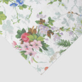 Cute Chic Girly Floral-White Background Tissuepapier (Detail)
