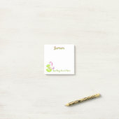 Cute Chic Girly Script Name Post-it® Notes (Op bureau)