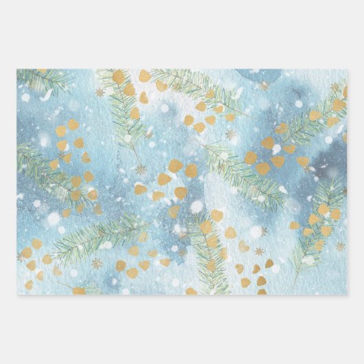 Cute Chic Kerstmis Wrearies and Bows Inpakpapier Vel (Voorkant 2)