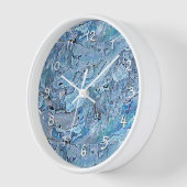 Cute Chic Paars Blue Faux Zee Shell Pattern (Hoek)