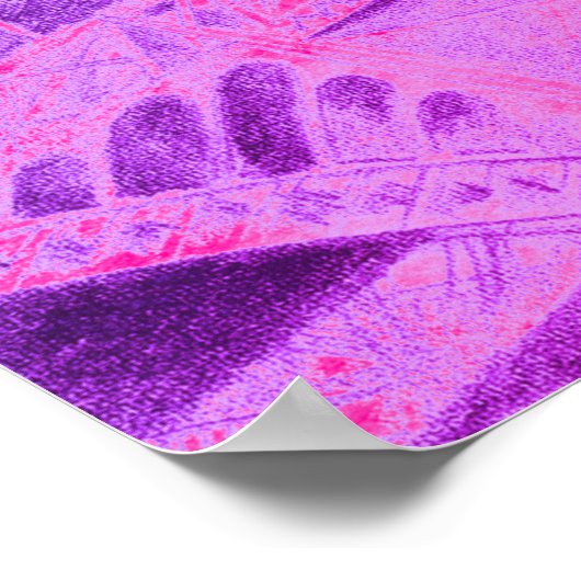 Cute Chic Paris Eiffel Tower Quote Poster (Hoek)