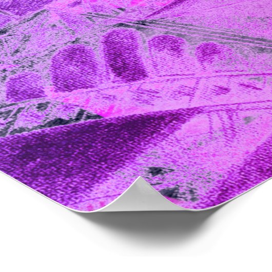 Cute Chic Paris Eiffel Tower Quote Poster (Hoek)