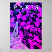 Cute Chic Paris Eiffel Tower Quote Poster (Voorkant)