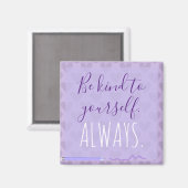 Cute Chic Pastel Lavender Motivatie Magneet (Voorkant / Achterkant)