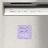 Cute Chic Pastel Lavender Motivatie Magneet (Insitu (Vaatwasser))
