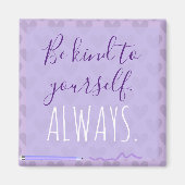 Cute Chic Pastel Lavender Motivatie Magneet (Voorkant)