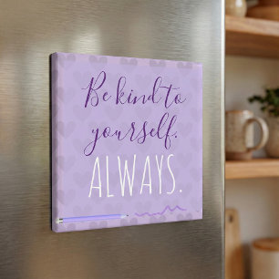 Cute Chic Pastel Lavender Motivatie Magneet