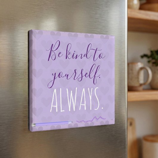 Cute Chic Pastel Lavender Motivatie Magneet