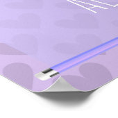 Cute Chic Pastel Lavender Motivatie Poster (Hoek)