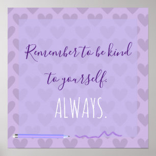 Cute Chic Pastel Lavender Motivatie Poster