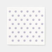 Cute Chic Pattern Flower Lavender Polka Dot Blue Servet (Voorkant)