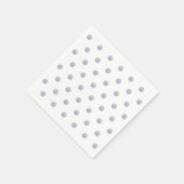 Cute Chic Pattern Flower Lavender Polka Dot Blue Servet (Hoek)