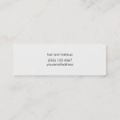 Cute Chic Pink en Black Gold Confetti Girly Mini Visitekaartje (Achterkant)