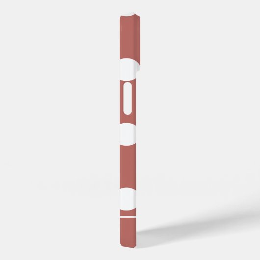 Cute Chic Pink Punt Pattern Persoonlijke naam Case-Mate iPhone Case (Achterkant / Rechts)