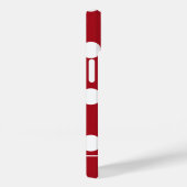 Cute Chic Rood Stippenpatroon Gepersonaliseerde Na Case-Mate iPhone Case (Achterkant / Rechts)