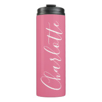 Cute Chic Script Typography Name Bright Roze