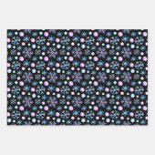 Cute Chic Snowflake Waterverf Kerstmis Inpakpapier Vel (Voorkant 3)