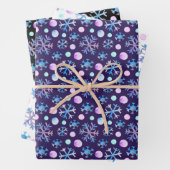 Cute Chic Snowflake Waterverf Kerstmis Inpakpapier Vel (In situ)