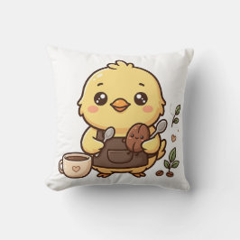 Cute Chick Bean Spoon Kawaii Koffie Kussen