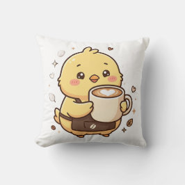 Cute Chick Coffee Latte Decoratiekussen Kussen