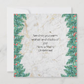 Cute Chick Kerstmis Kaart (Achterkant)