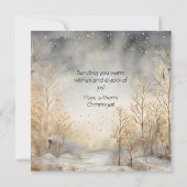 Cute Chick Kerstmis Kaart (Achterkant)