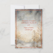 Cute Chick Kerstmis Kaart (Achterkant)