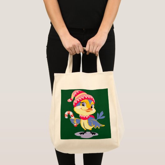 Cute Chick Kerstmis Tote Bag (Voorkant (product))