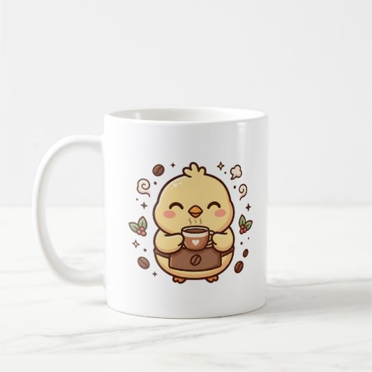 Cute Chick koffiemok Kawaii karakter (Links)
