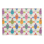 Cute Chick Pattern on Cream Kussensloop (Voorkant)