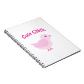 Cute Chick - Roze Notitieboek (Rechterzijde)