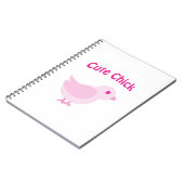 Cute Chick - Roze Notitieboek (Linkerzijde)