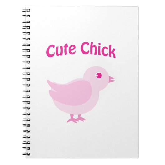 Cute Chick - Roze Notitieboek (Voorkant)