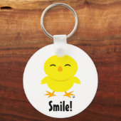 Cute Chick Smile Sleutelhanger (Voorkant)
