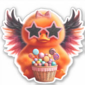 Cute Chick Sticker (Voorkant)