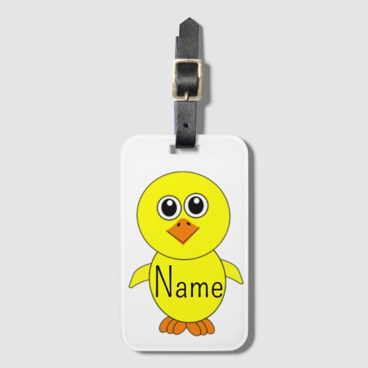 Cute Chick Thunder_Cove Bagagelabel (Voorkant (verticaal))