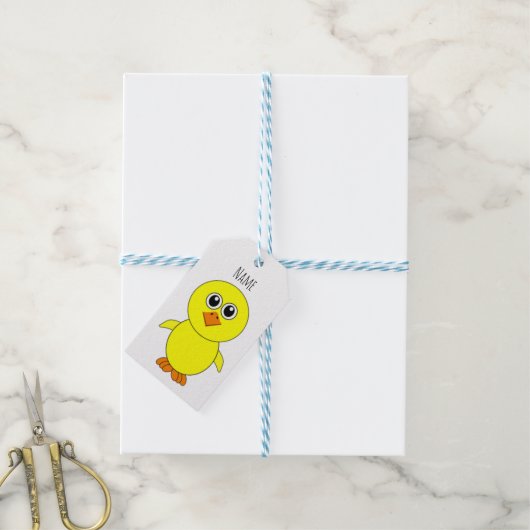 Cute Chick Thunder_Cove Cadeaulabel (Met Touw)