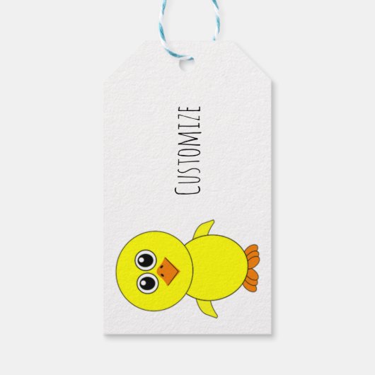 Cute Chick Thunder_Cove Cadeaulabel (Achterkant)