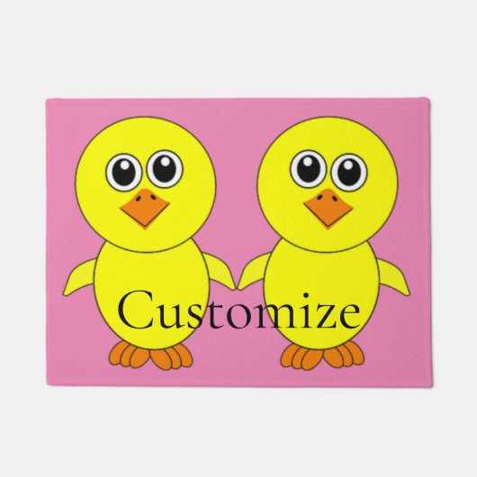 Cute Chick Thunder_Cove Deurmat (Voorkant)